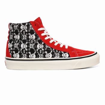 Férfi Vans Anaheim Factory Sk8-Hi 38 DX Magasszárú Cipő VA6735842 Piros/Fekete